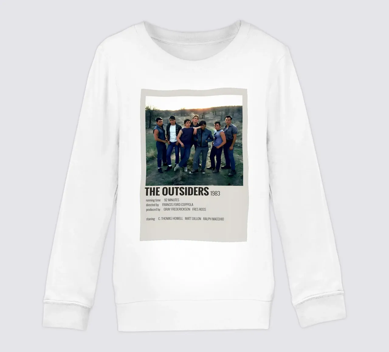 THE OUTSIDERS 1983 felpa bambino da MVFminimalist