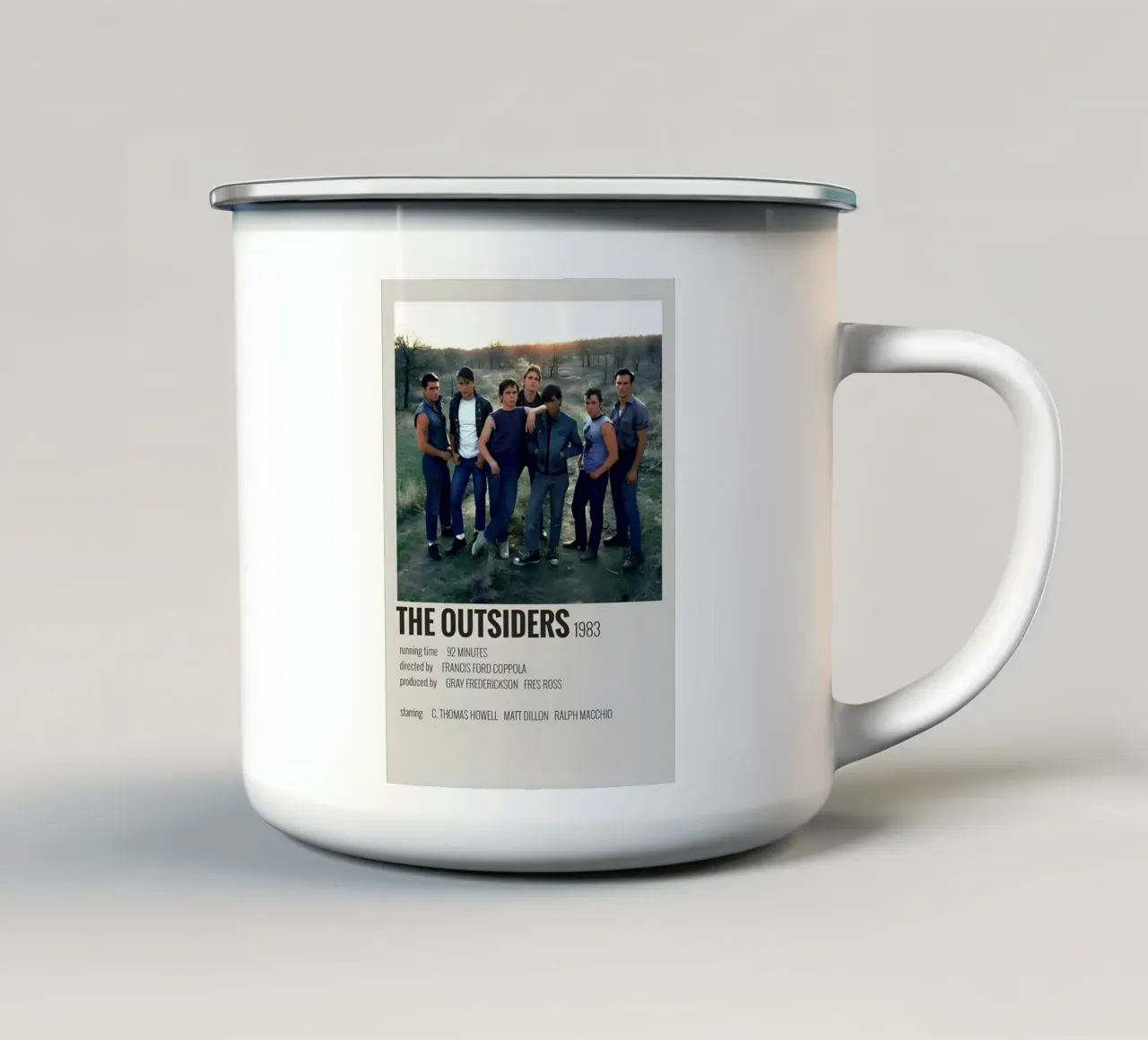THE OUTSIDERS 1983 tazza in smalto da MVFminimalist