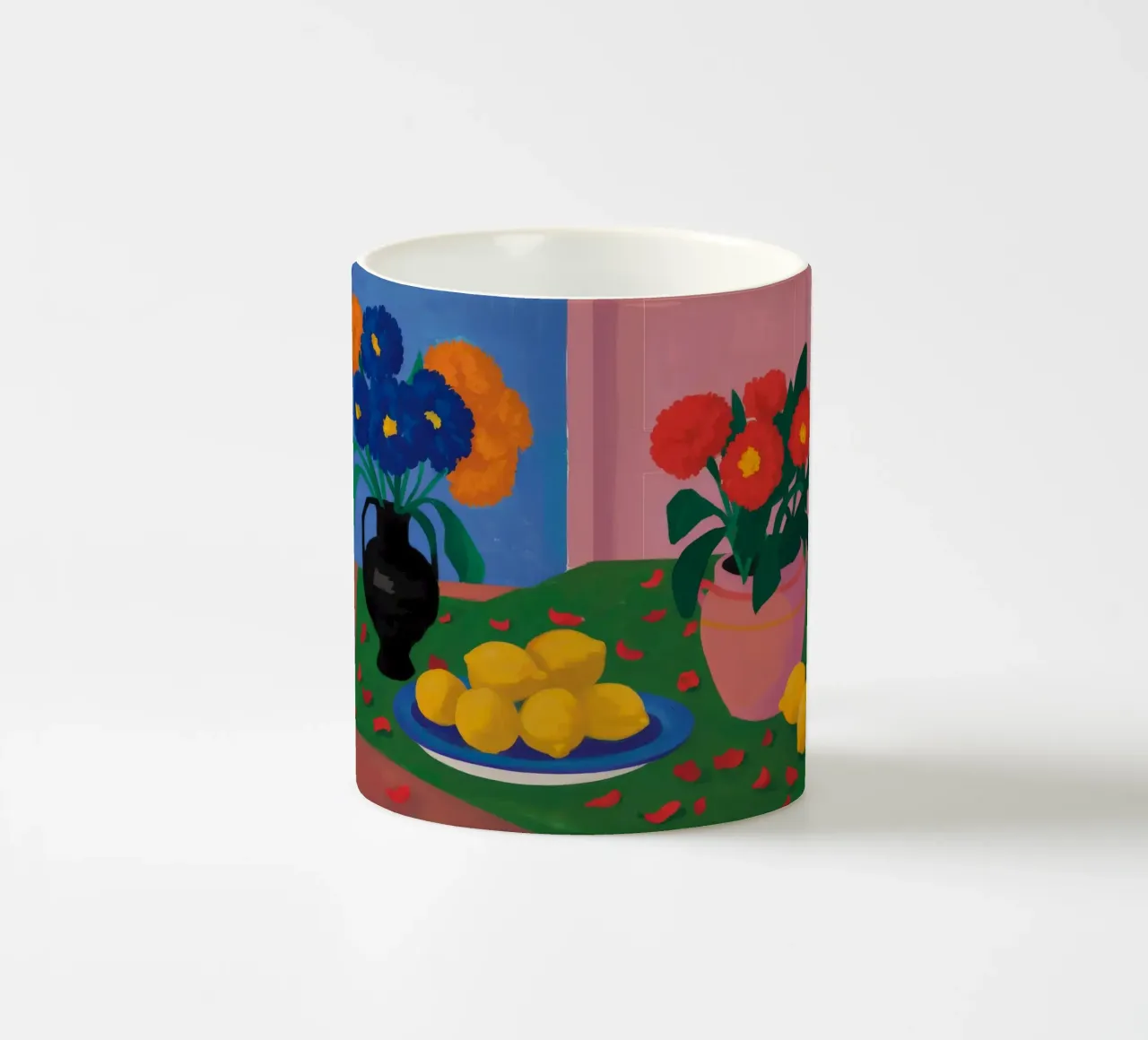 Brocca nera da tavolo tazza in ceramica da Stone Decade
