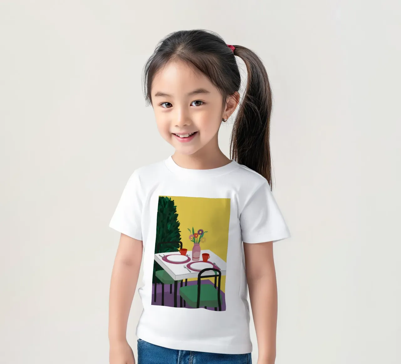 Dining for Two t-shirt bambini da Muse Artworks