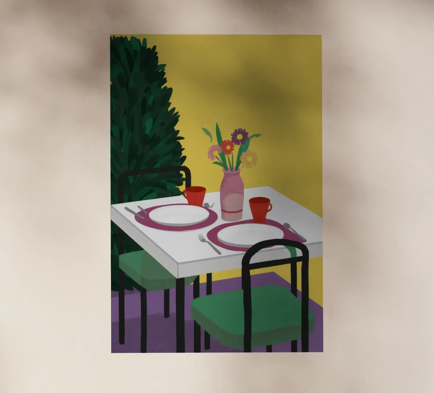 Cena per due pellicola backlit da Muse Artworks