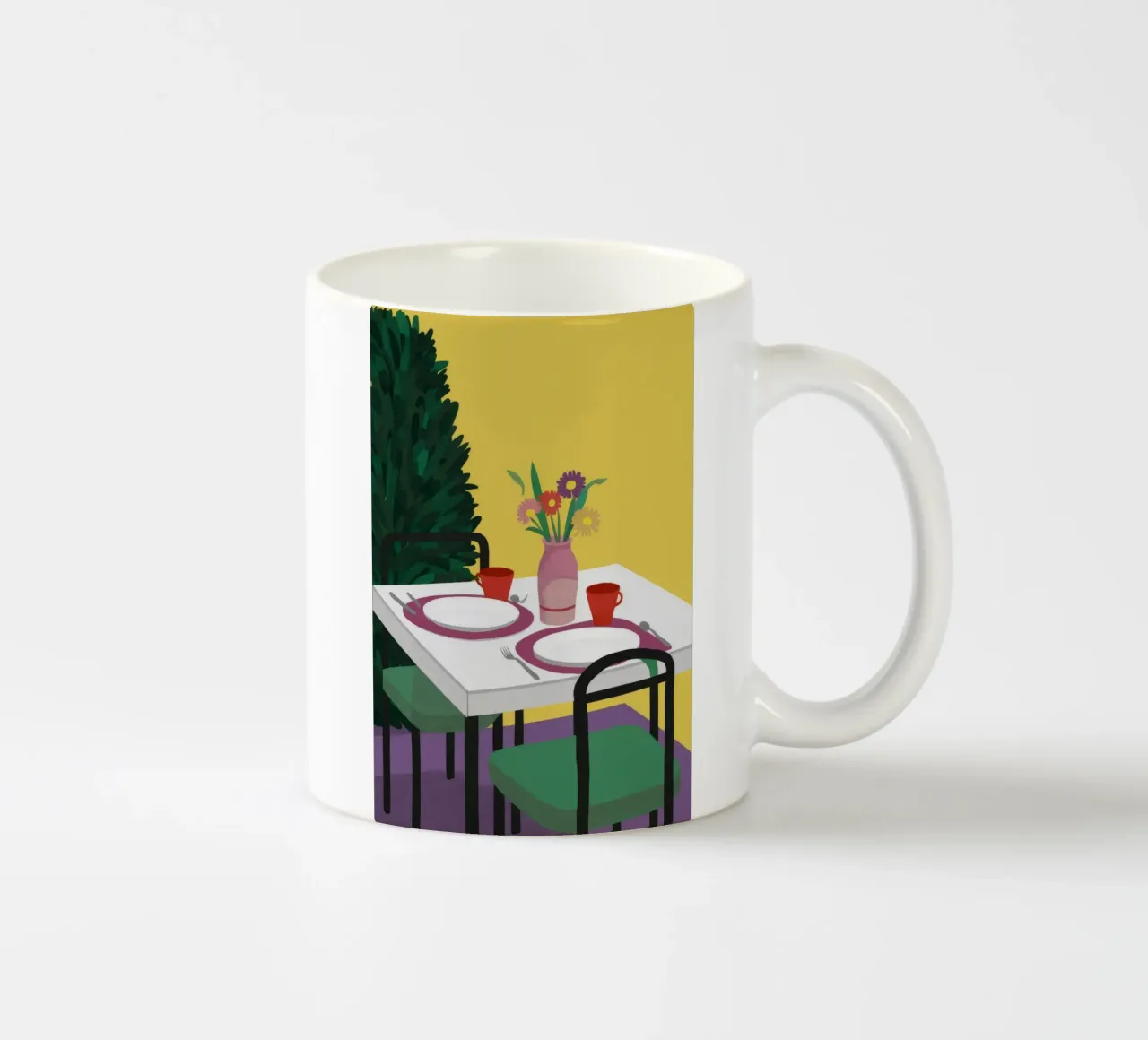Cena per due tazza in ceramica da Muse Artworks