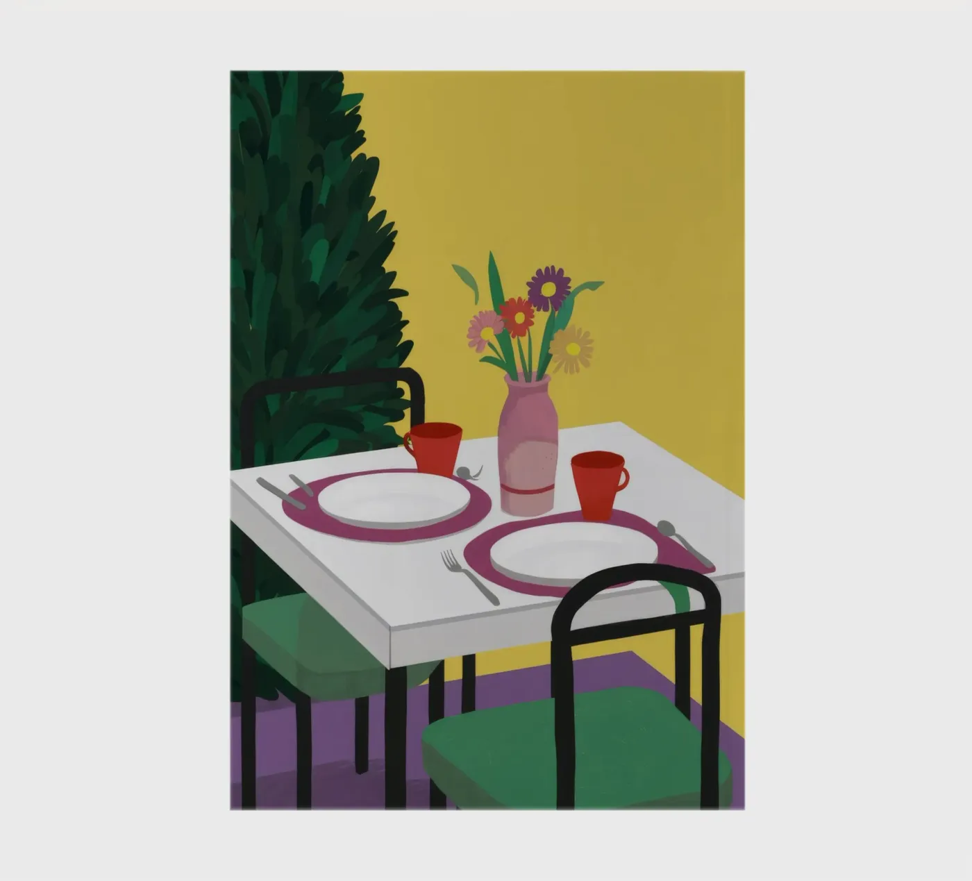 Dining for Two notebook by Muse Artworks