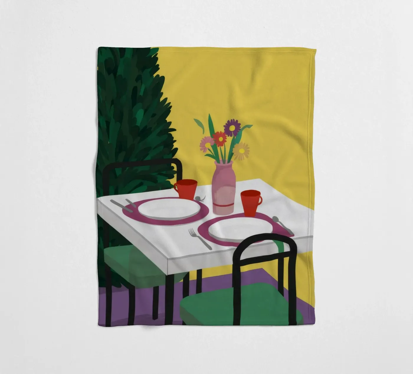 Essen für zwei Fleecedecke von Muse Artworks