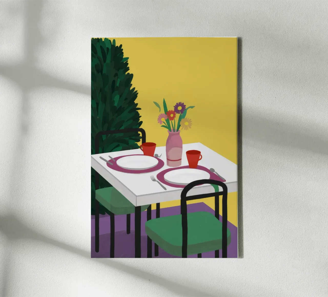 Dîner pour deux toile de Muse Artworks
