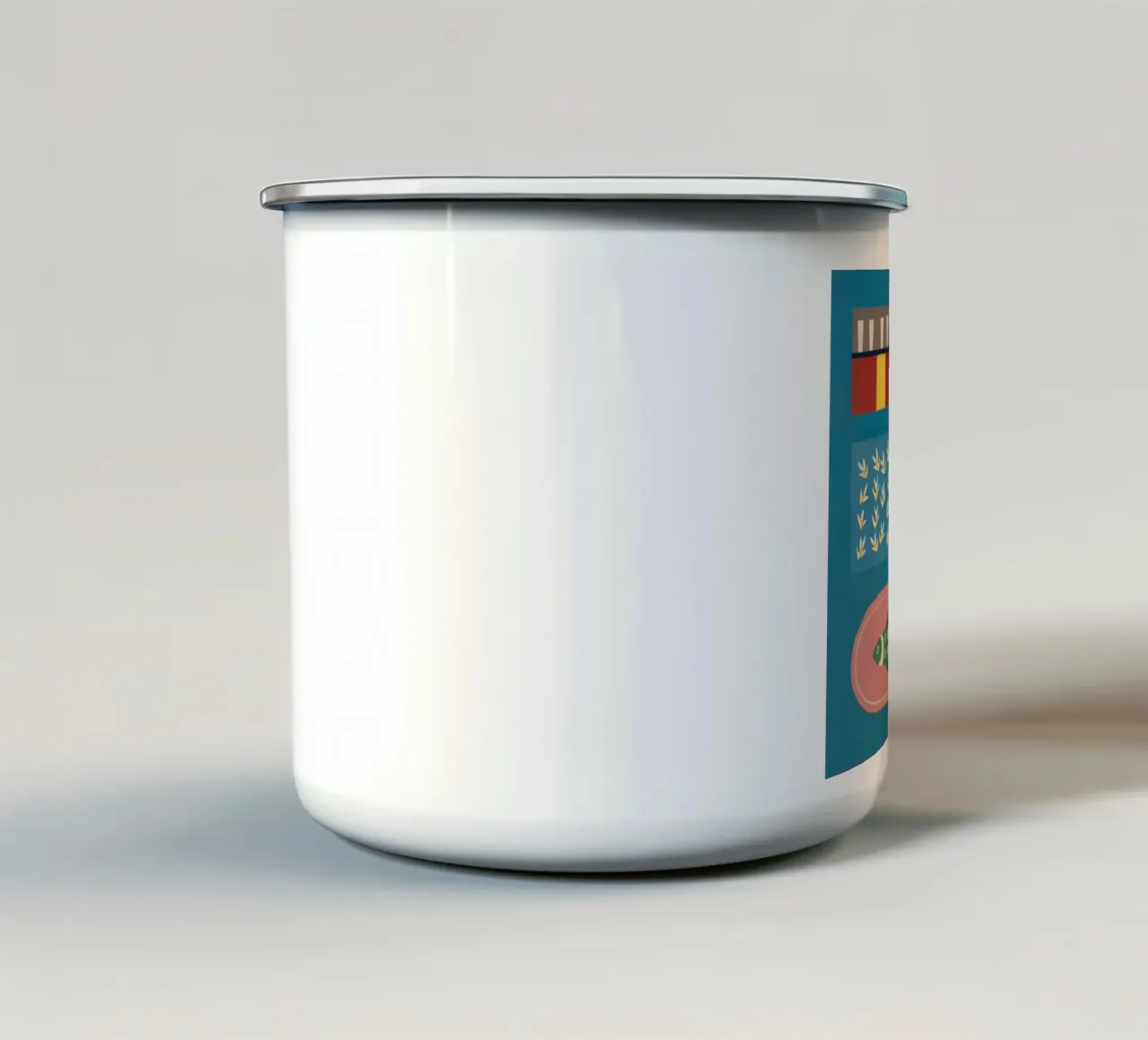 Piatto di pesce narciso tazza in smalto da Stone Decade