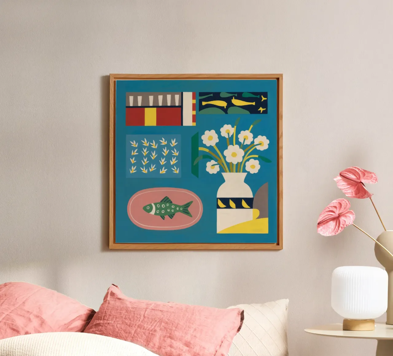 Daffodil Fish Platter alu-dibond by Stone Decade