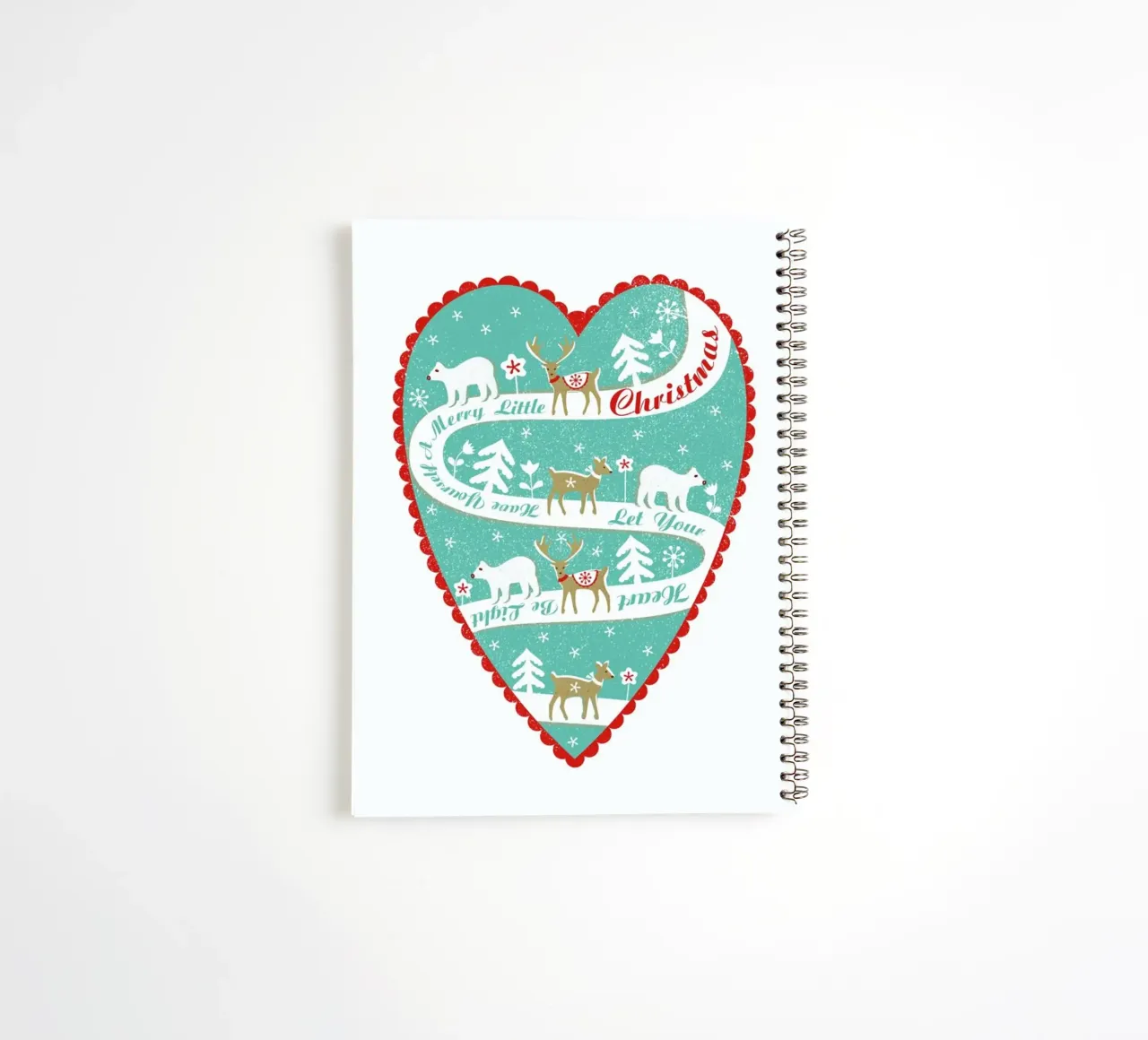 Christmas Scene spiral notebook by Catherine Aguilar