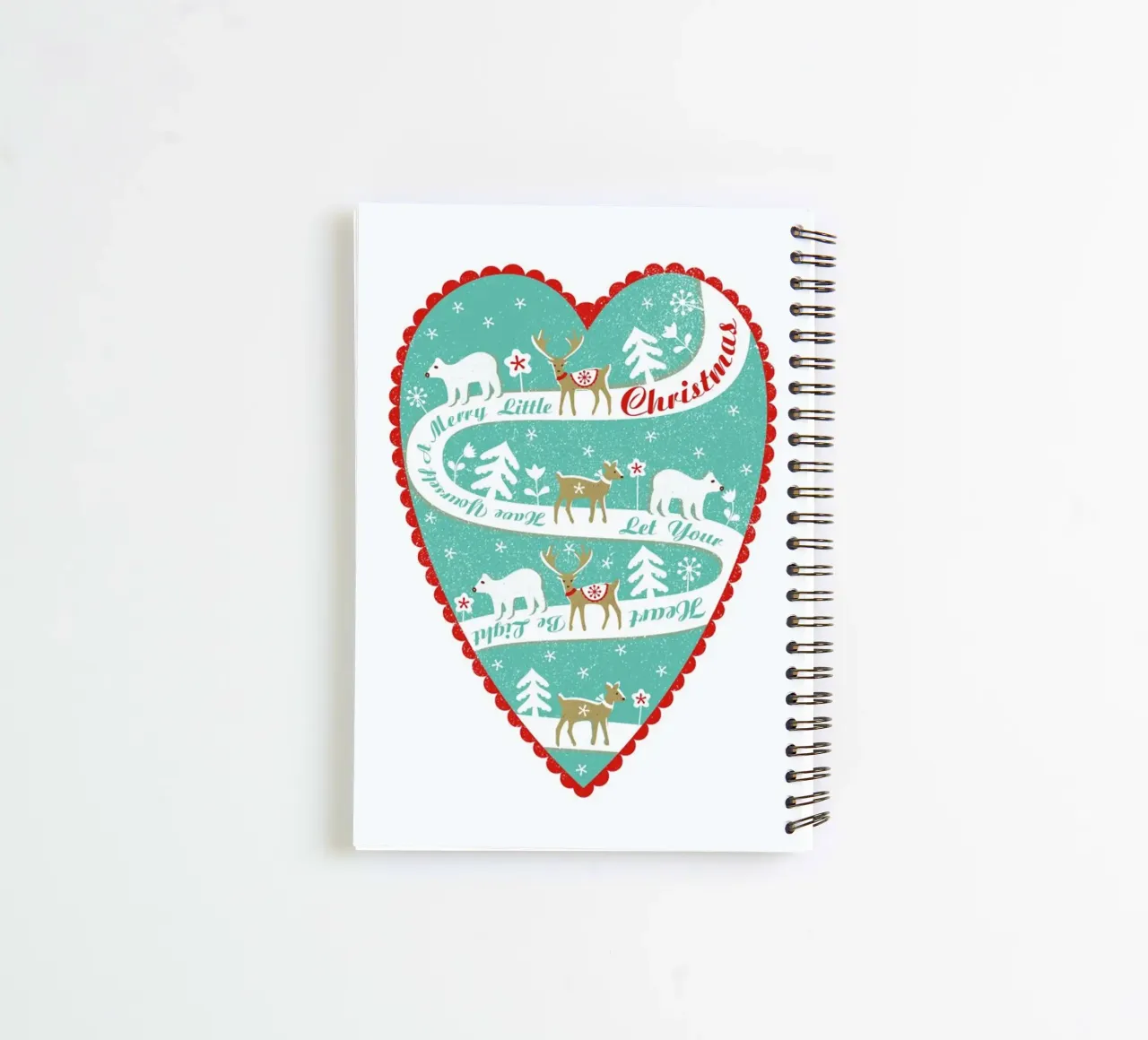 Christmas Scene spiral notebook by Catherine Aguilar