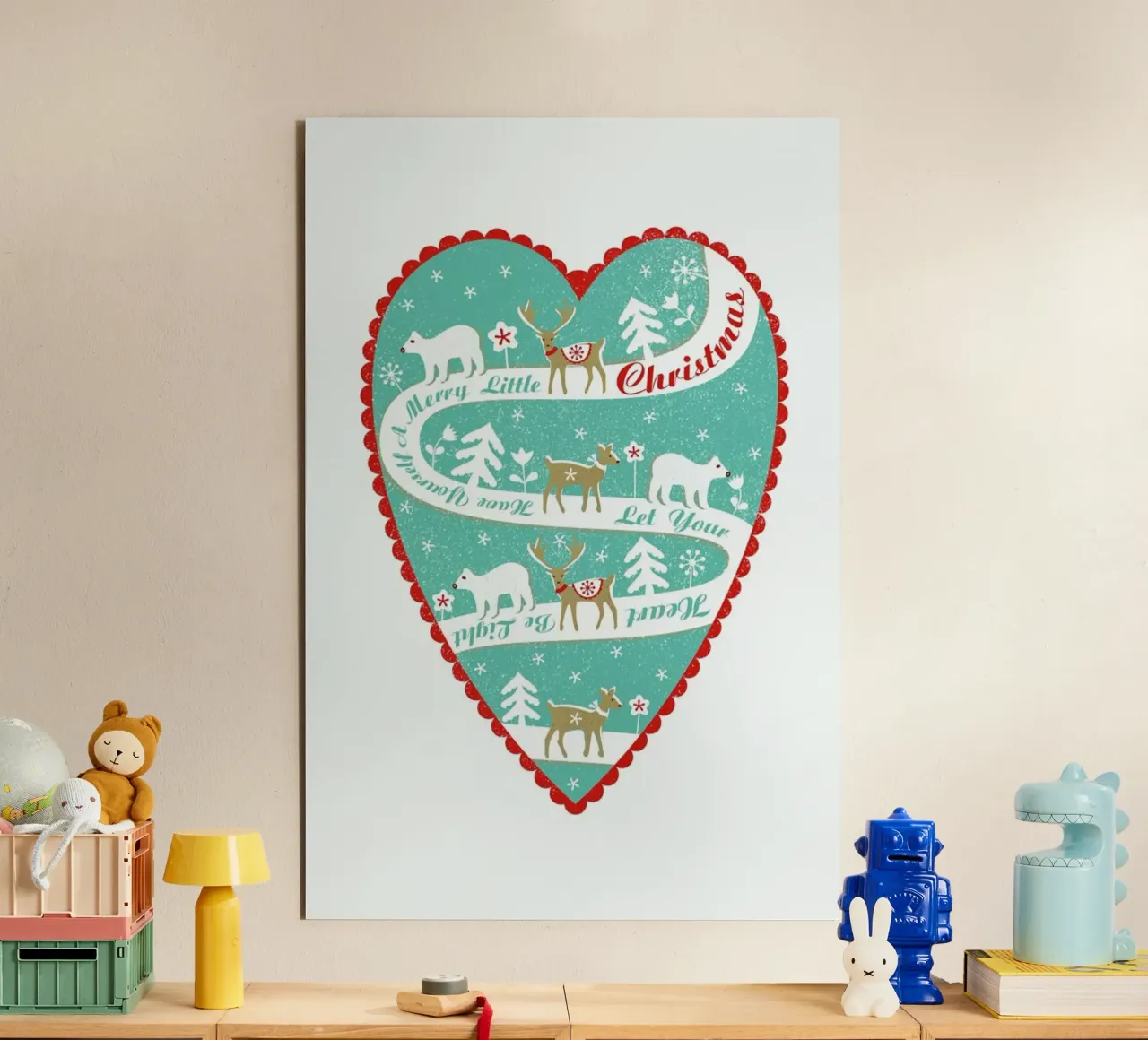 Christmas Scene alu-dibond by Catherine Aguilar