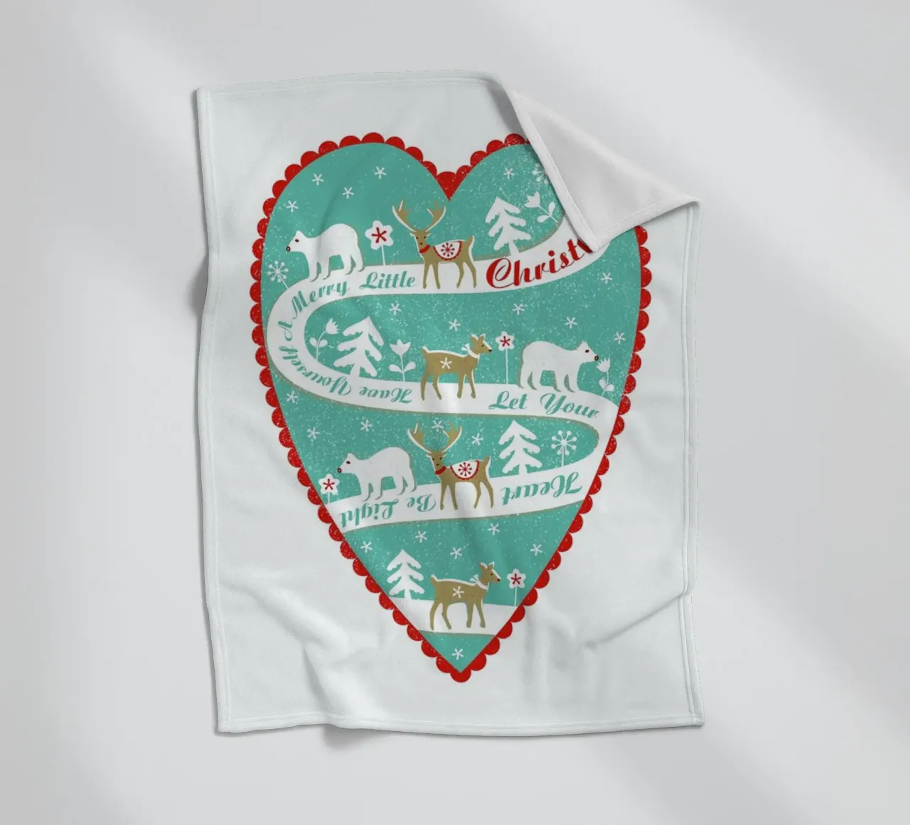 Christmas Scene coperta in pile da Catherine Aguilar