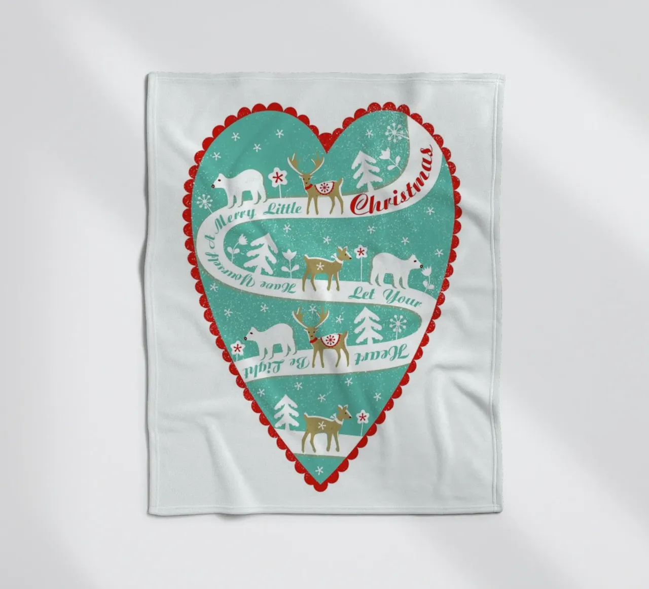 Christmas Scene coperta in pile da Catherine Aguilar