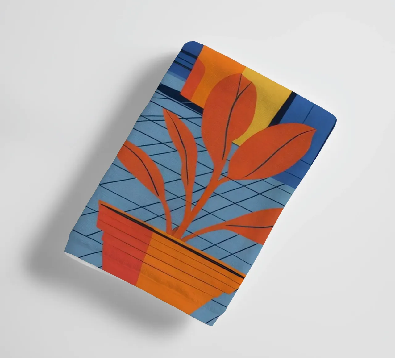 Orange Balcony View towel by Haven Fantasy