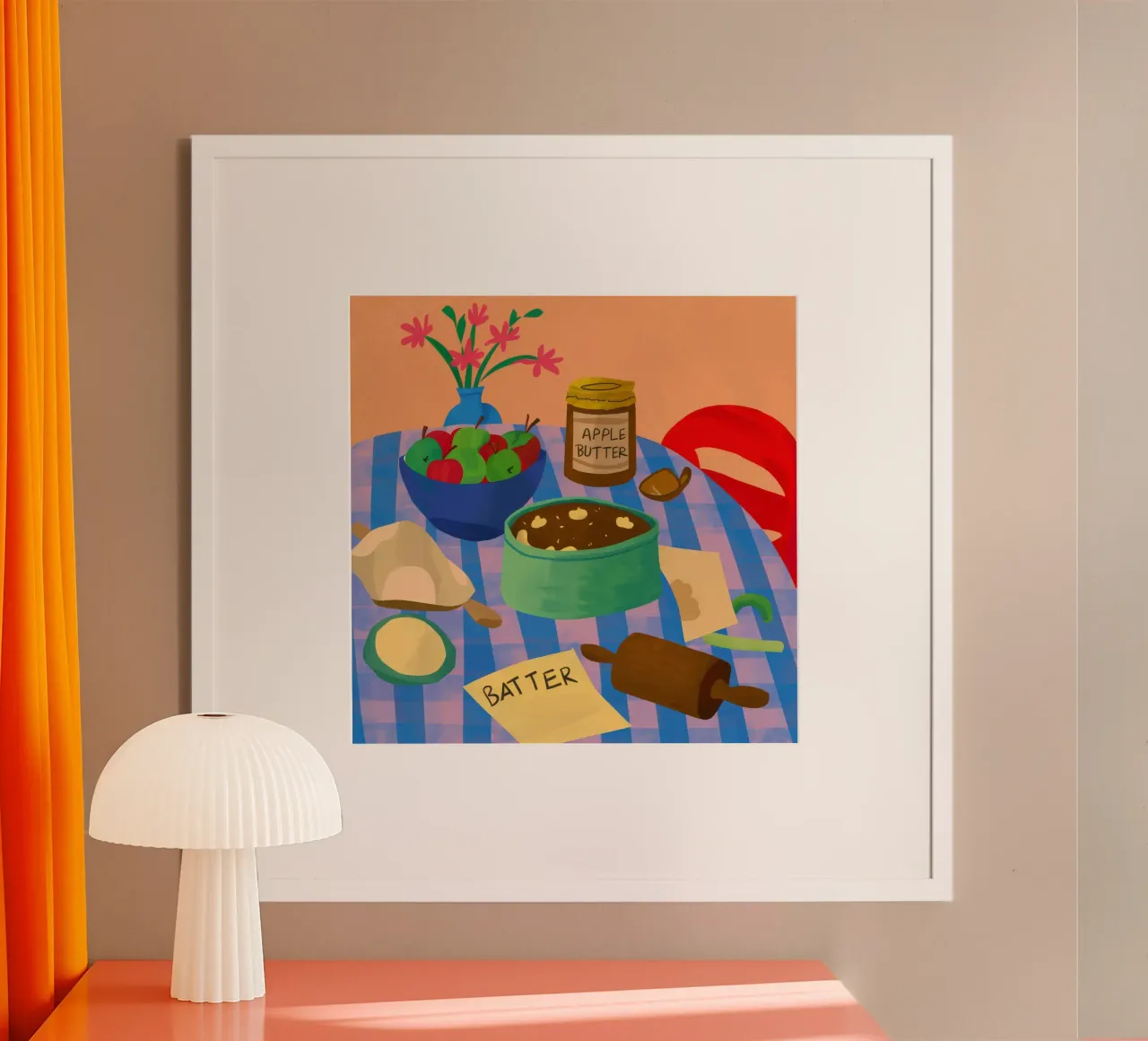 Apfel-Butter-Backen Poster von Muse Artworks