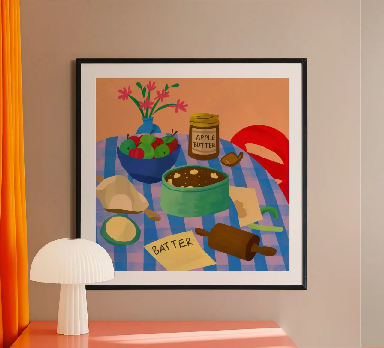 Apfel-Butter-Backen Poster von Muse Artworks