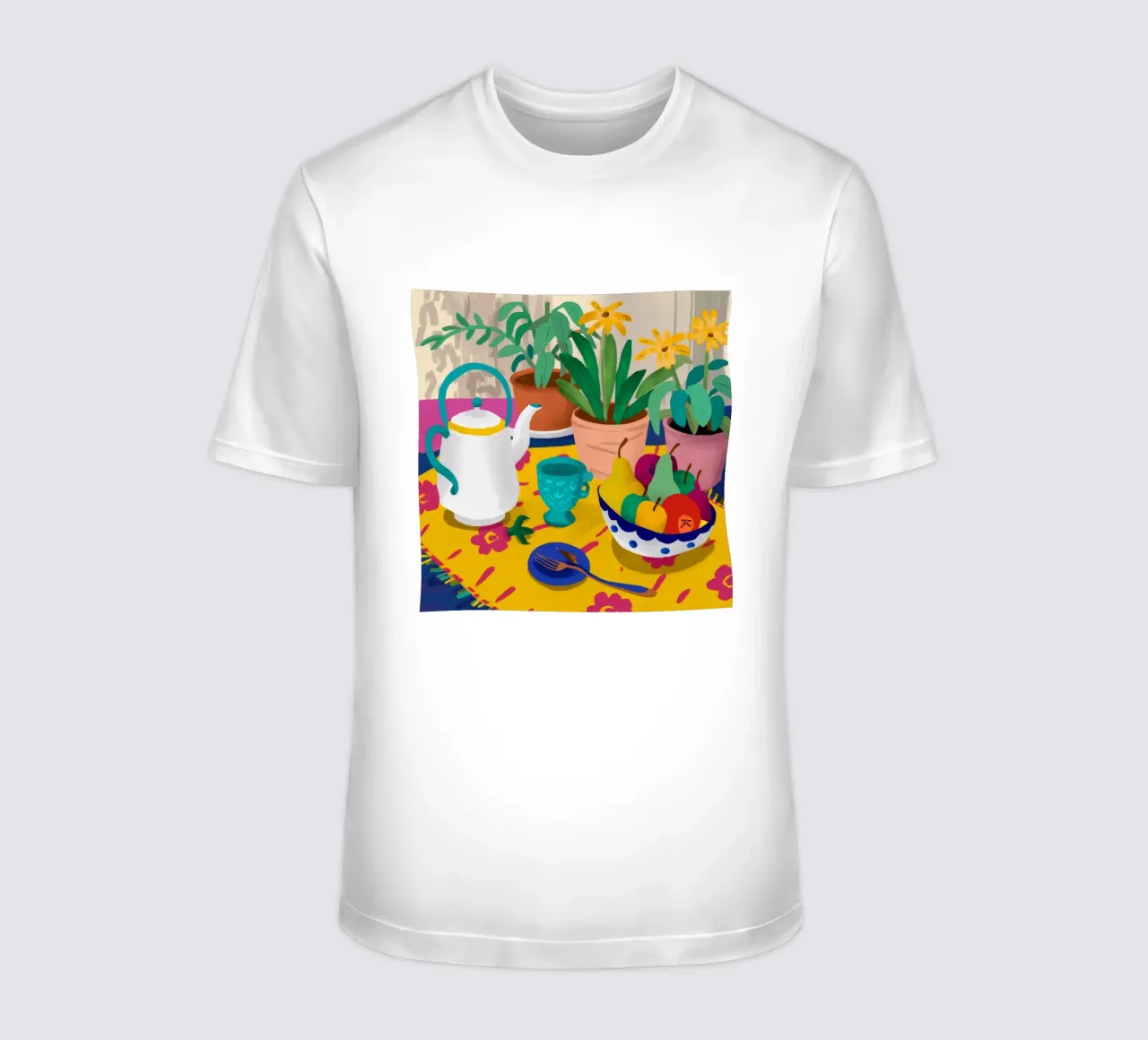 Joyful Daffodil Teatime t-shirt da Stone Decade