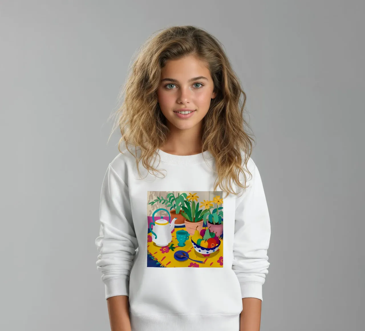 Joyful Daffodil Teatime felpa bambino da Stone Decade