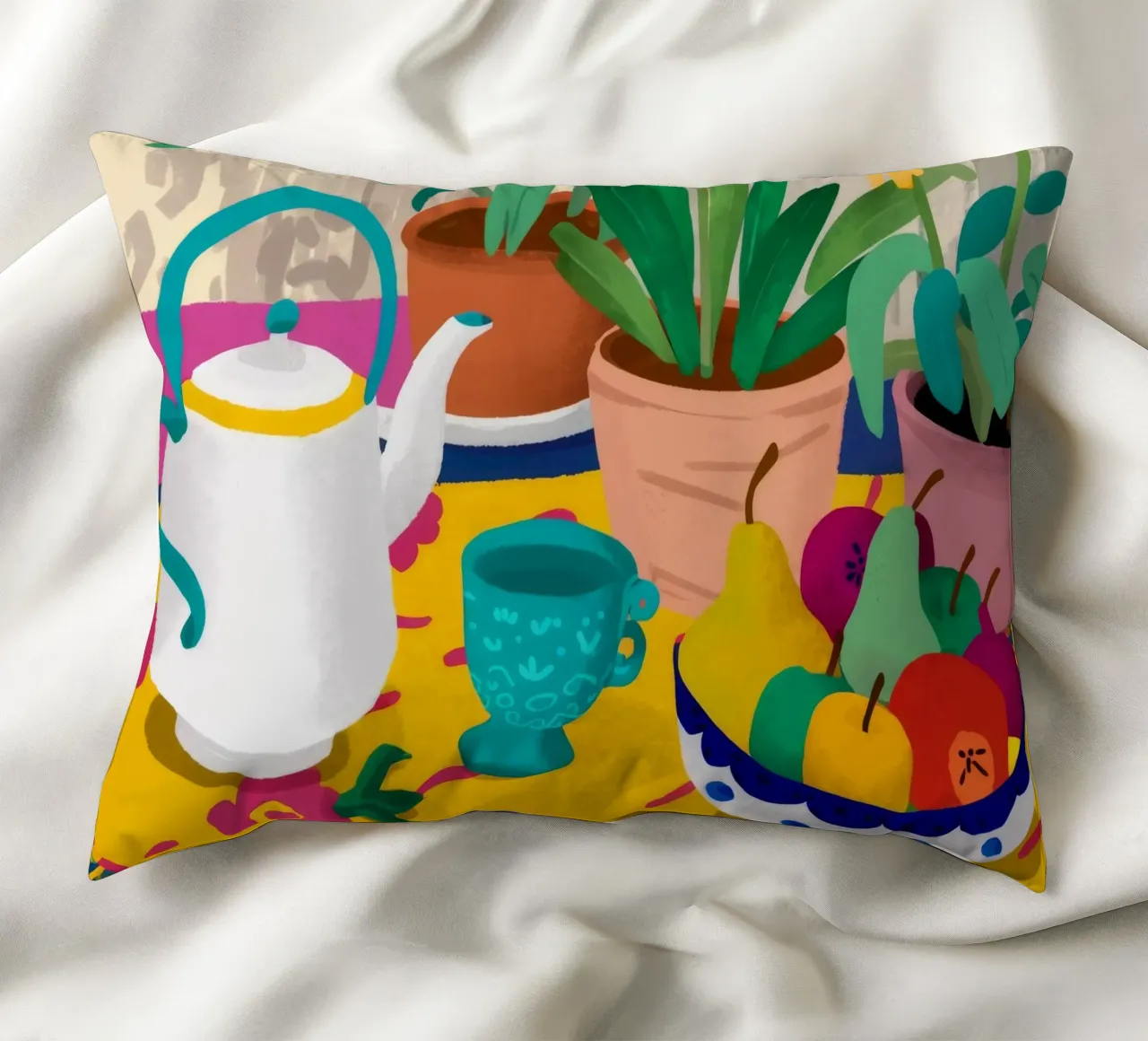 Joyful Daffodil Teatime cuscino da Stone Decade
