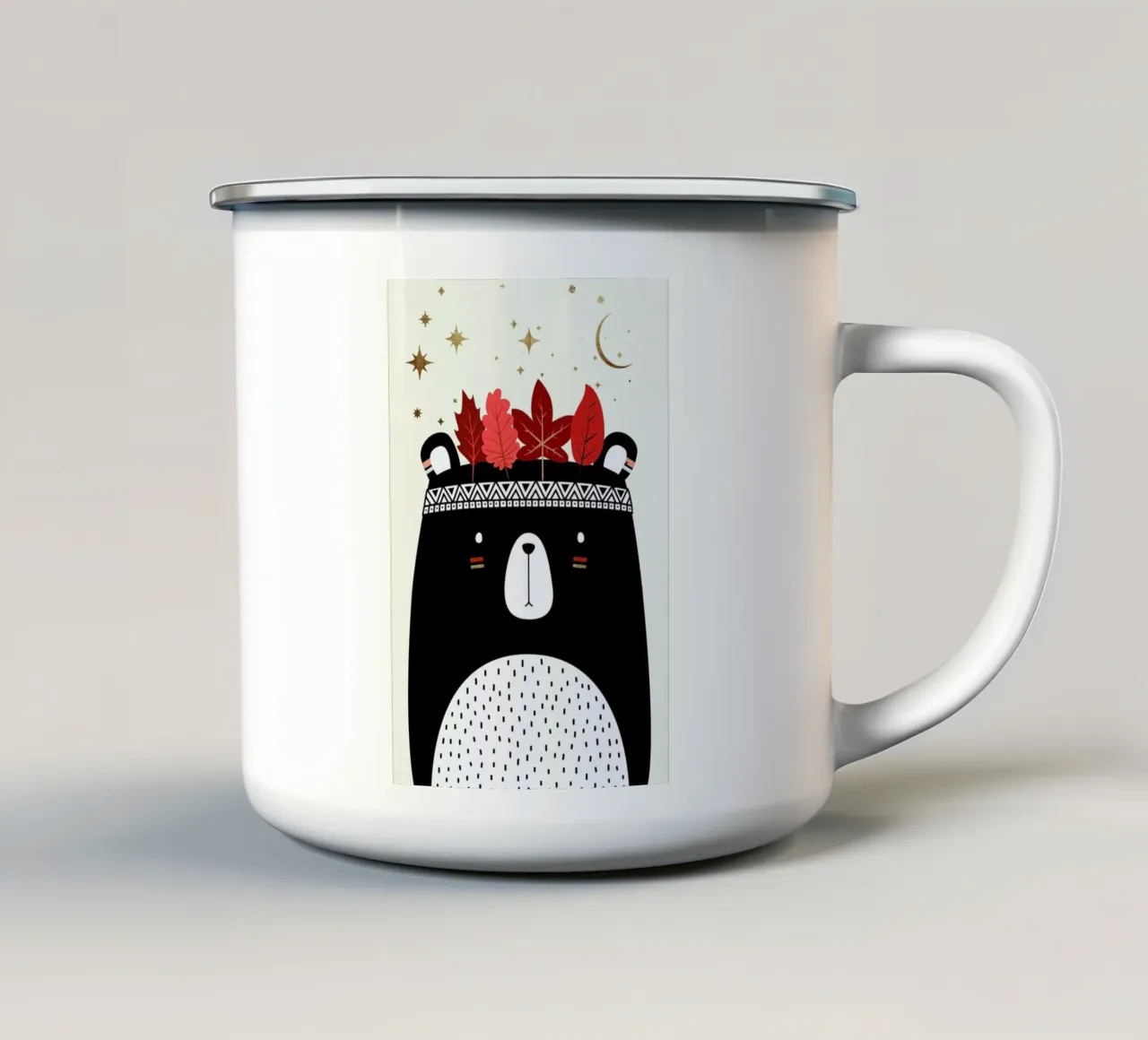 Can't Wait For Christmas 1 tazza in smalto da Kubistika