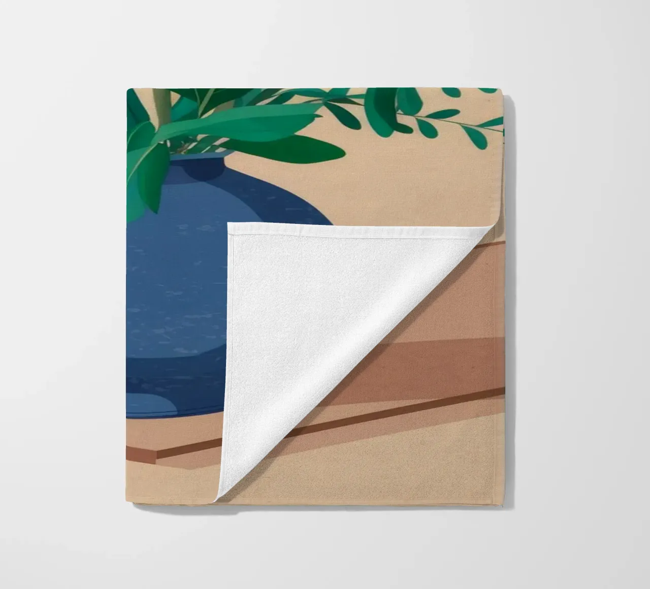 Blue Vase Mixed Bouquet beach towel by Muse Artworks