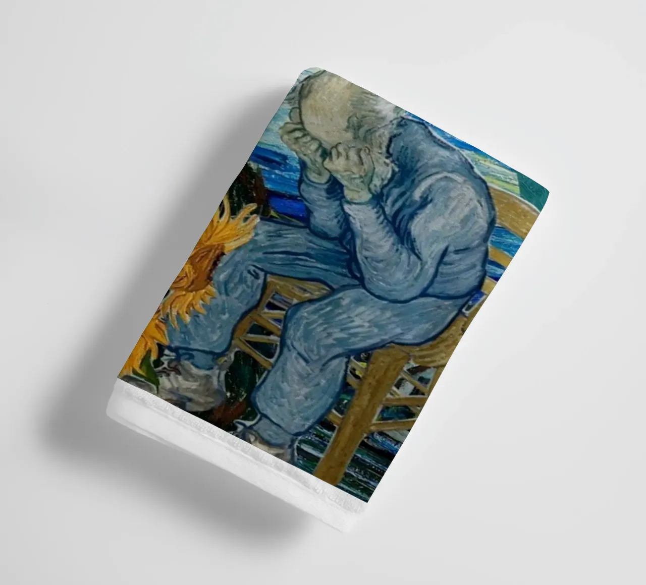 figura di un nonno seduto asciugamano da bagno da cloud shop