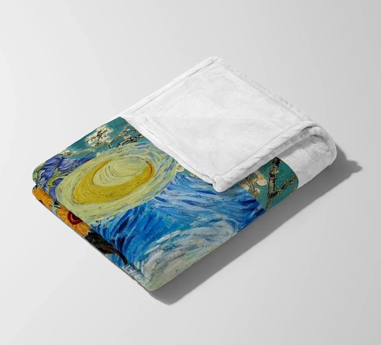 figura di un nonno seduto coperta in pile da cloud shop
