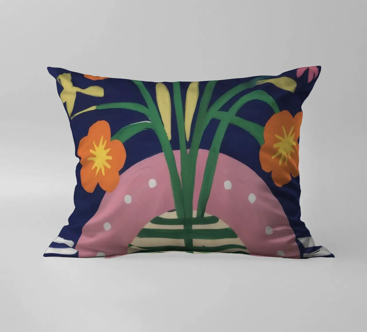 Vaso a righe Fiori d'arancio cuscino da Haven Fantasy
