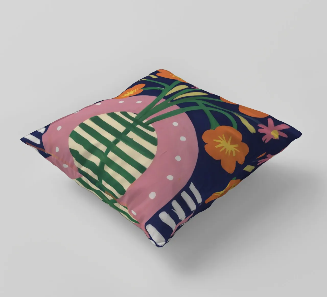 Vaso a righe Fiori d'arancio cuscino da Haven Fantasy