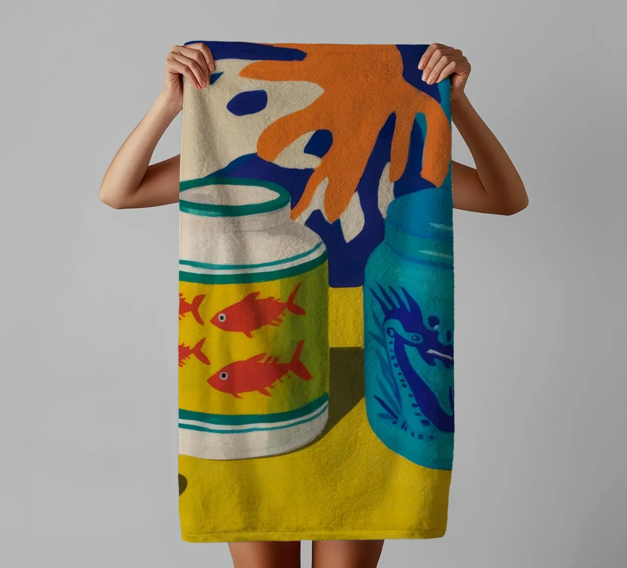 Abstract Tin Can towel by Stone Decade