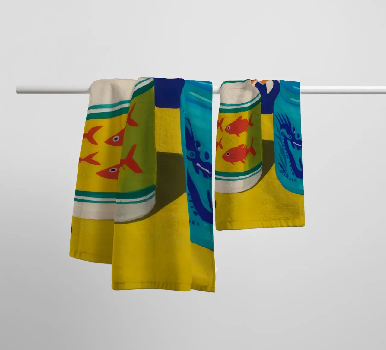 Abstract Tin Can towel by Stone Decade