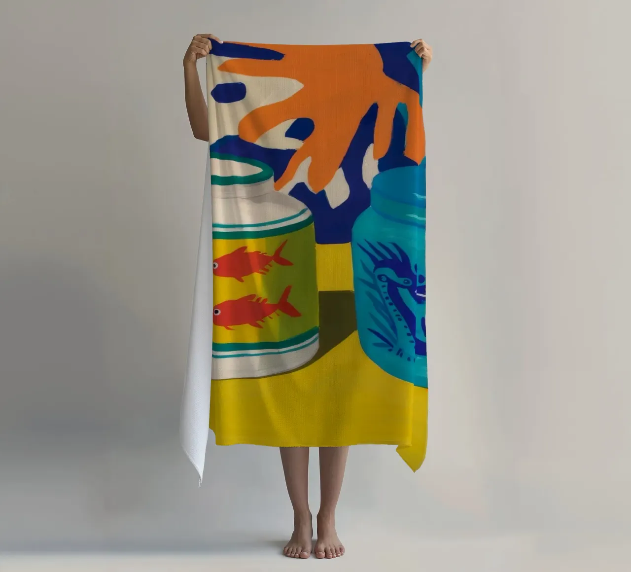 Abstract Tin Can beach towel by Stone Decade
