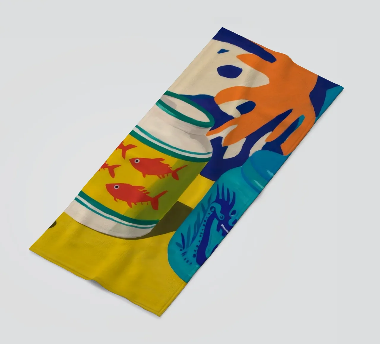 Abstract Tin Can beach towel by Stone Decade
