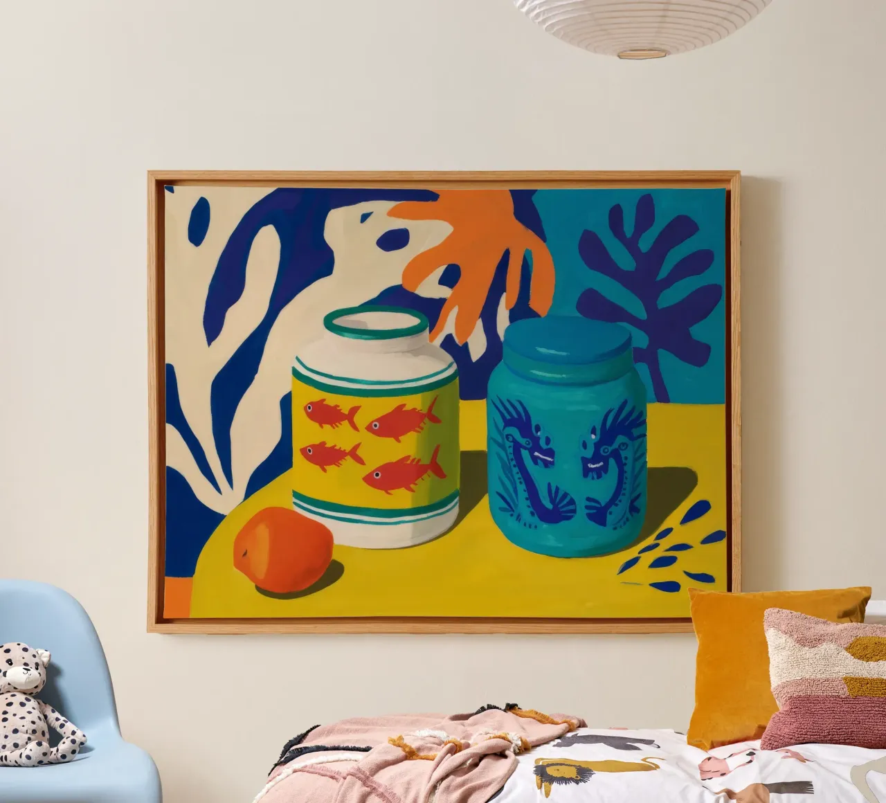 Abstract Tin Can canvas by Stone Decade