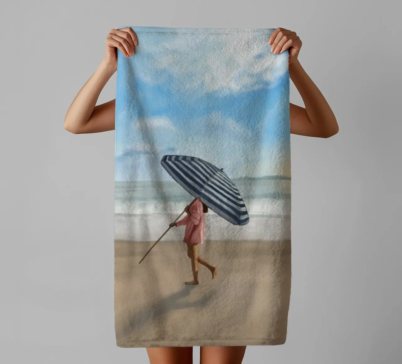 Blootsvoets in het zand badhanddoek van Verse