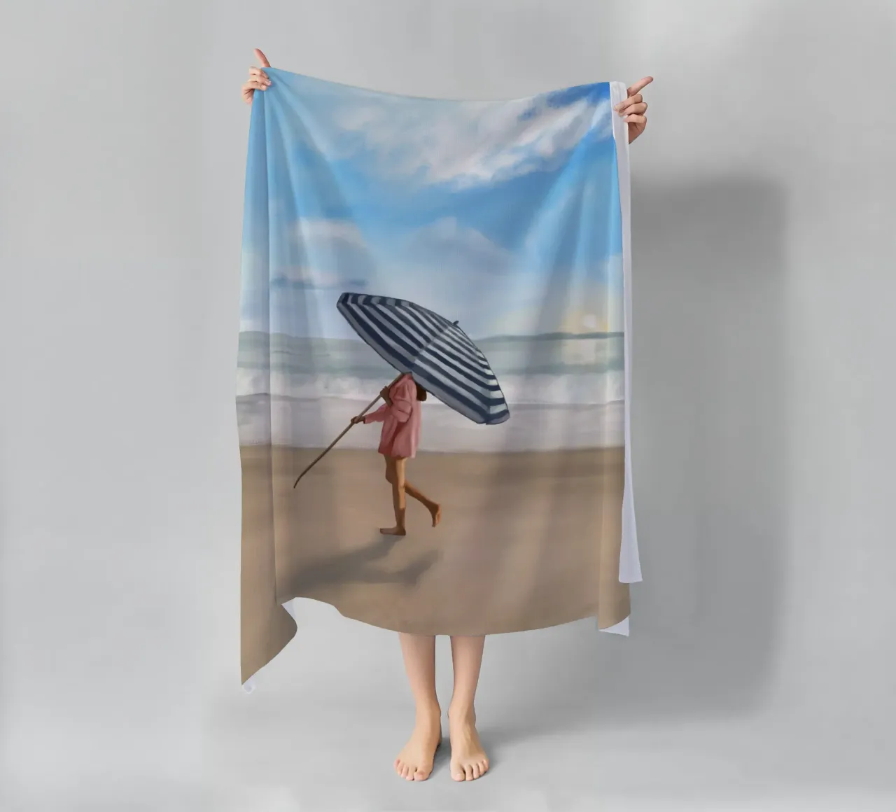 A piedi nudi nella sabbia telo mare da Verse