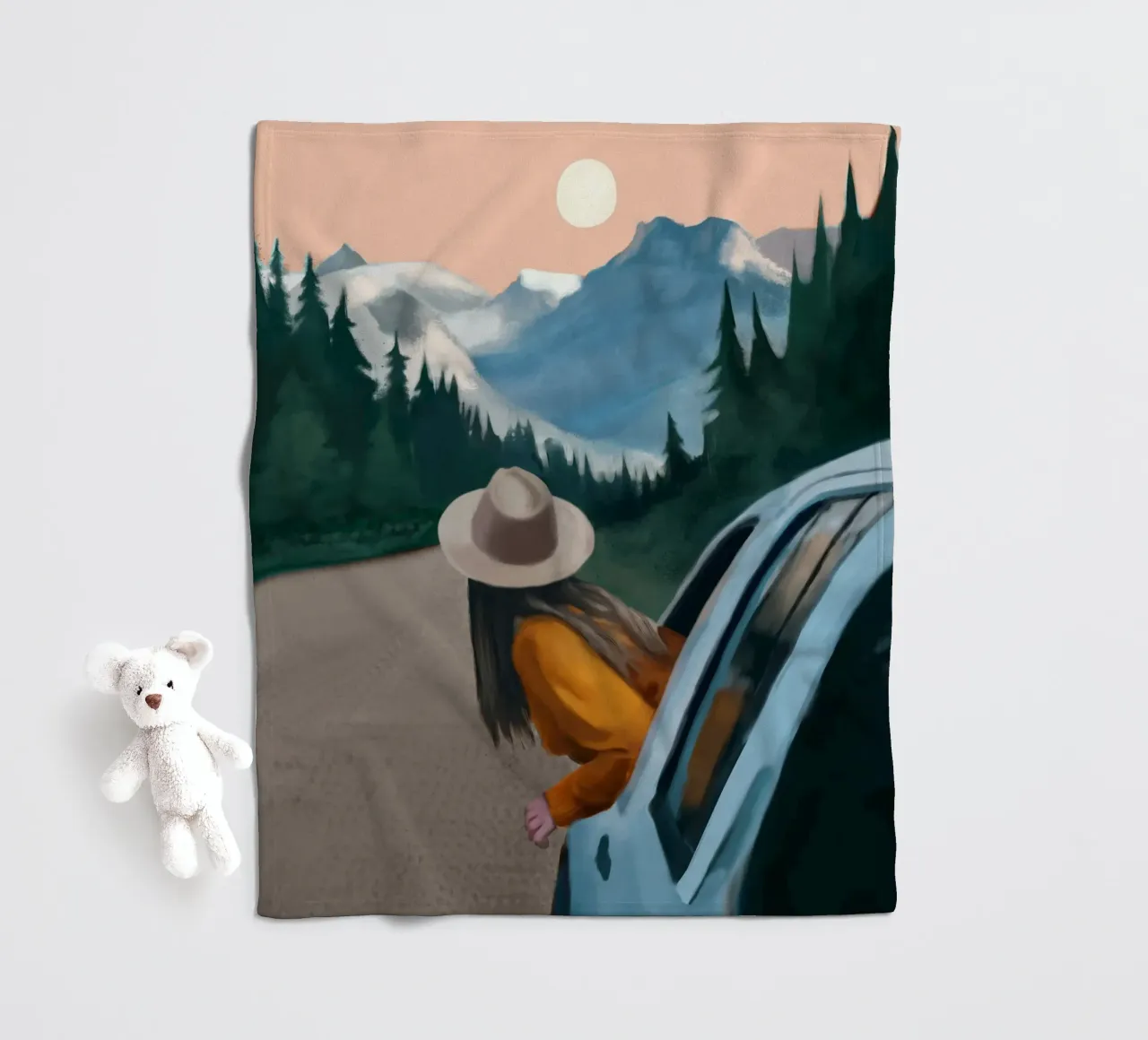 Wegweiser Fleecedecke von Verse
