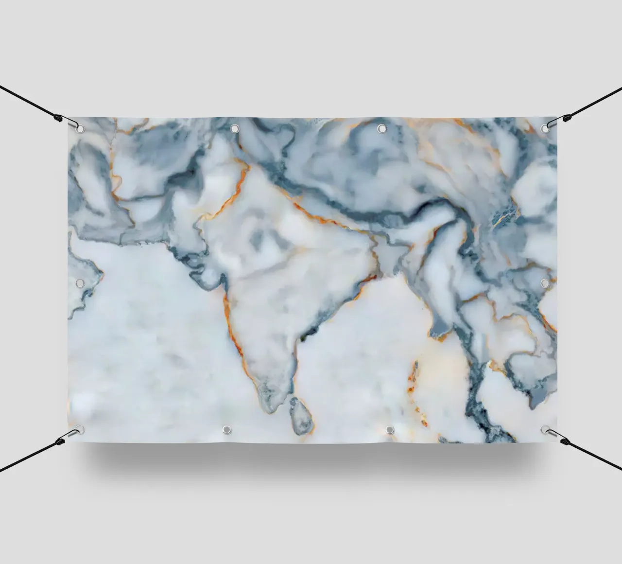 India Marble Map telo in pvc da Octavian