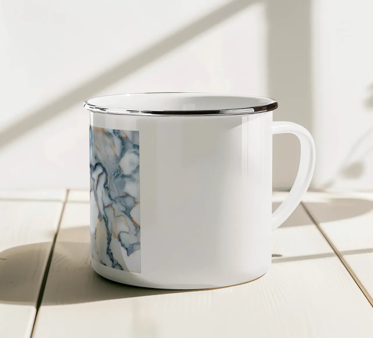 India Marble Map tazza in smalto da Octavian