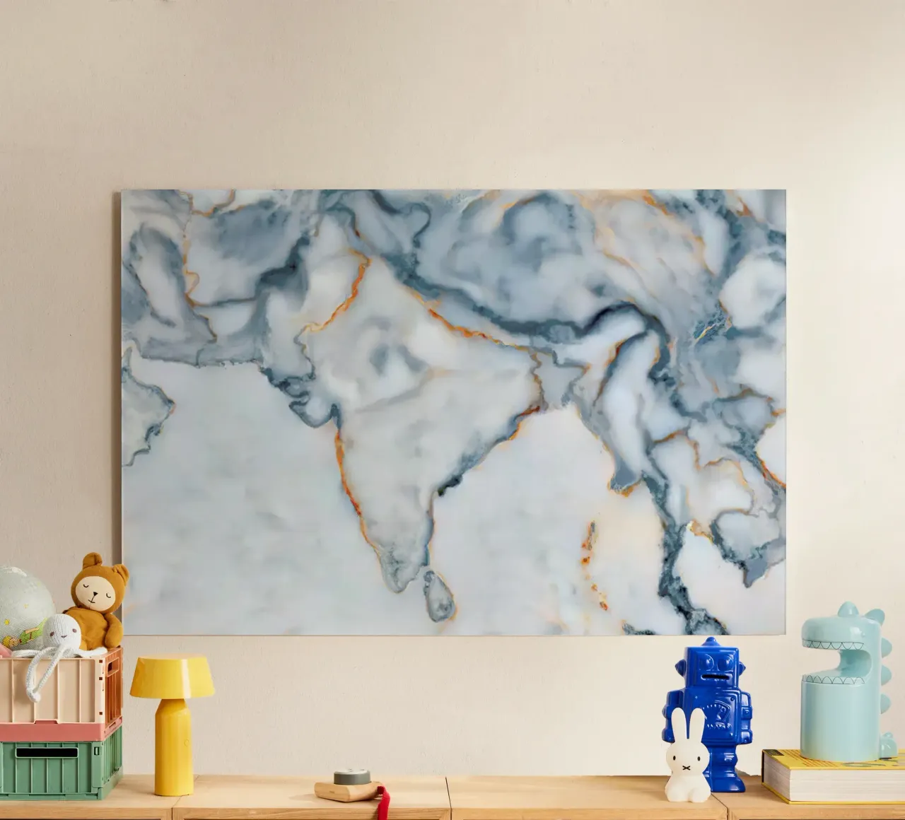 India Marble Map plexiglass da Octavian