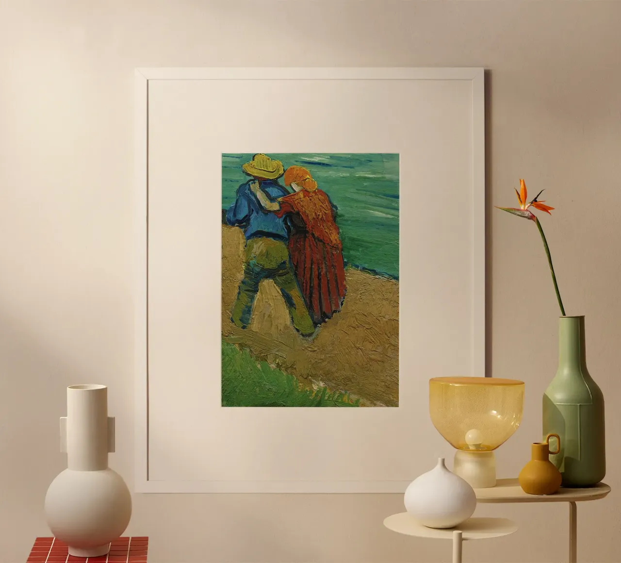 coppia che abbraccia il romanticismo poster da cloud shop
