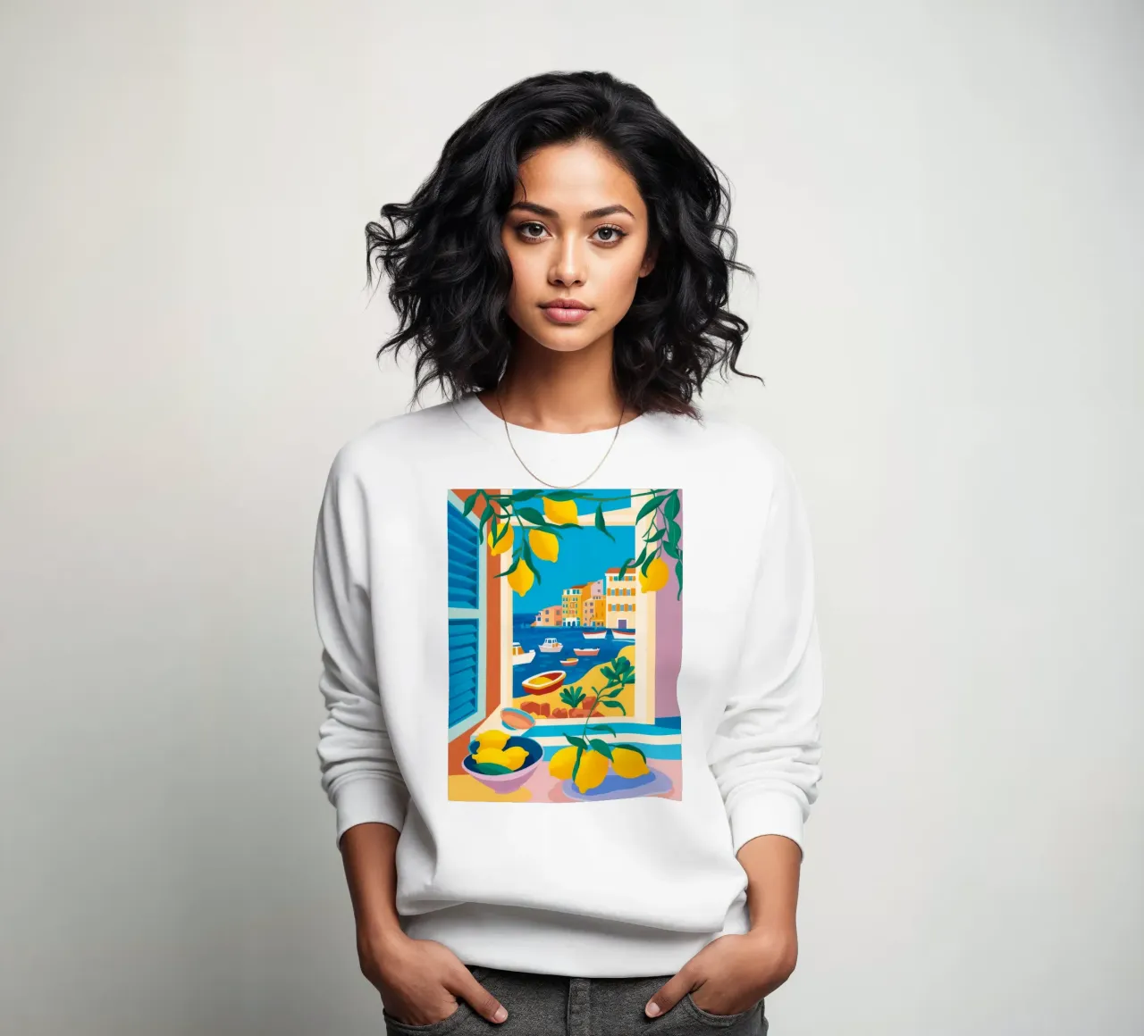 Lemon Tree Seaview sweatshirt by FadeAura