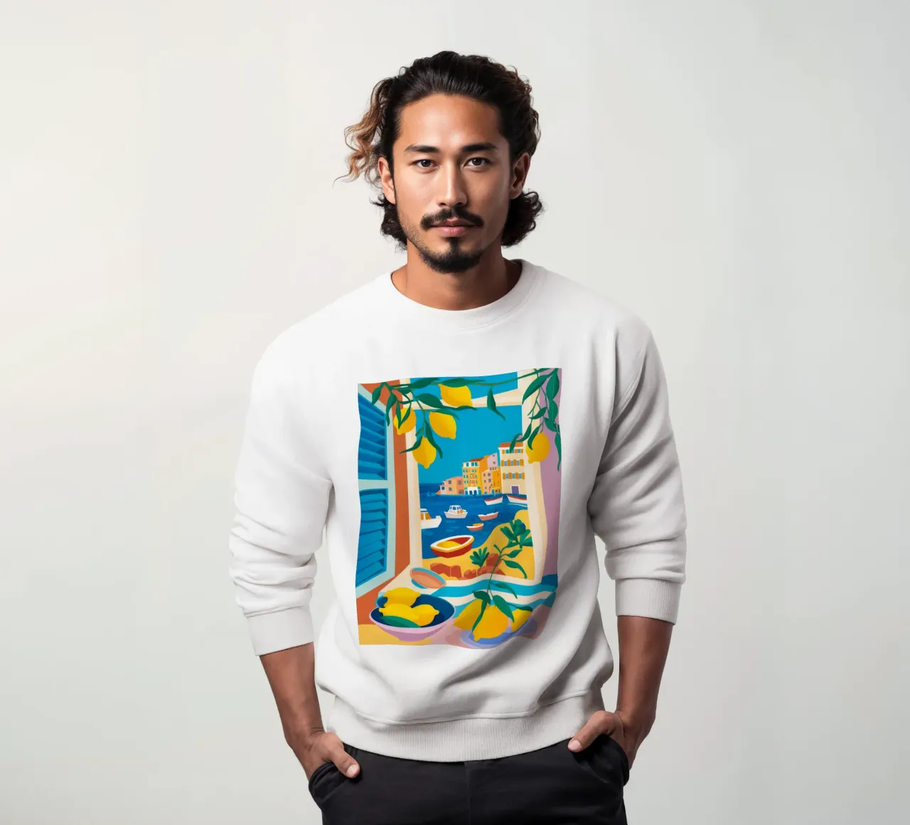 Lemon Tree Seaview sweatshirt by FadeAura