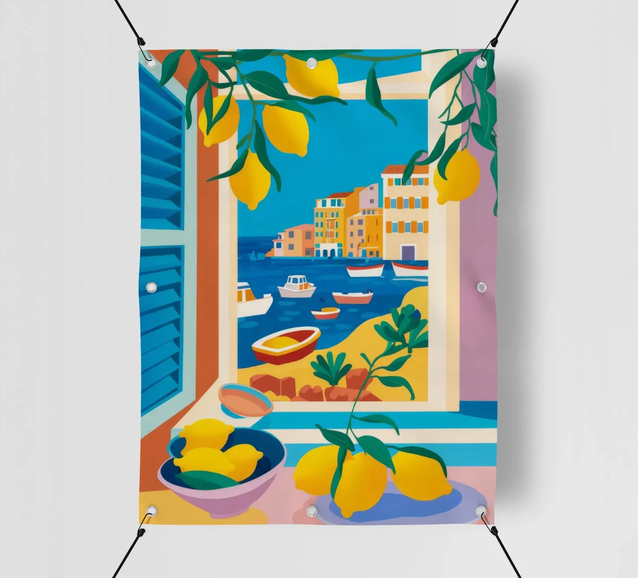 Lemon Tree Seaview telo in pvc da FadeAura