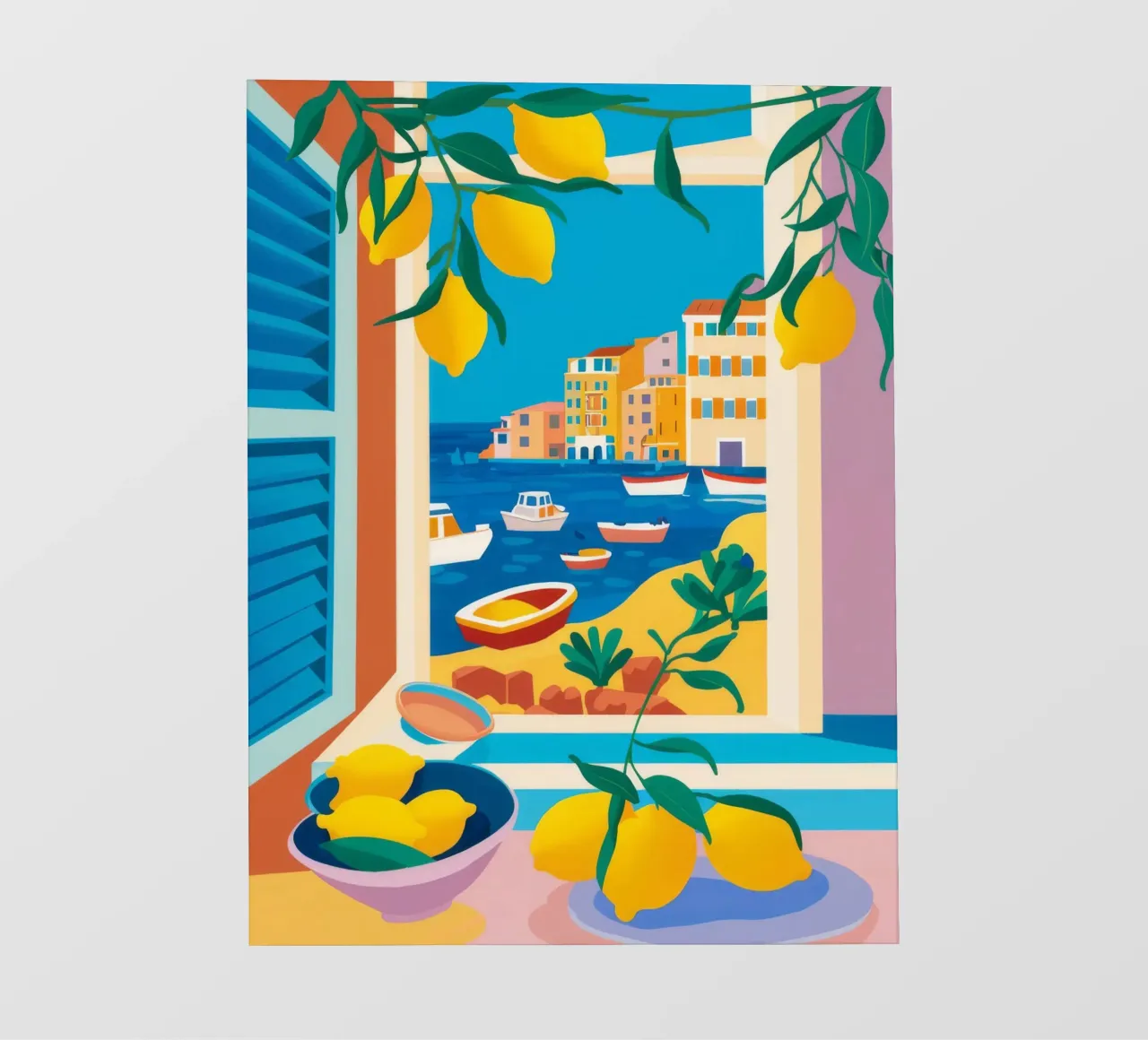 Lemon Tree Seaview telo in pvc da FadeAura