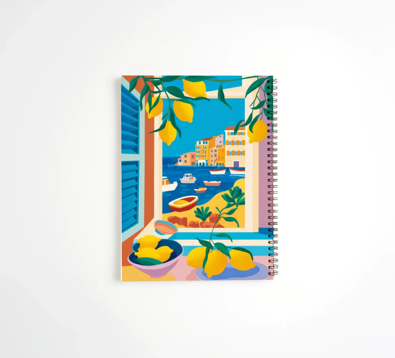 Lemon Tree Seaview spiral notebook by FadeAura
