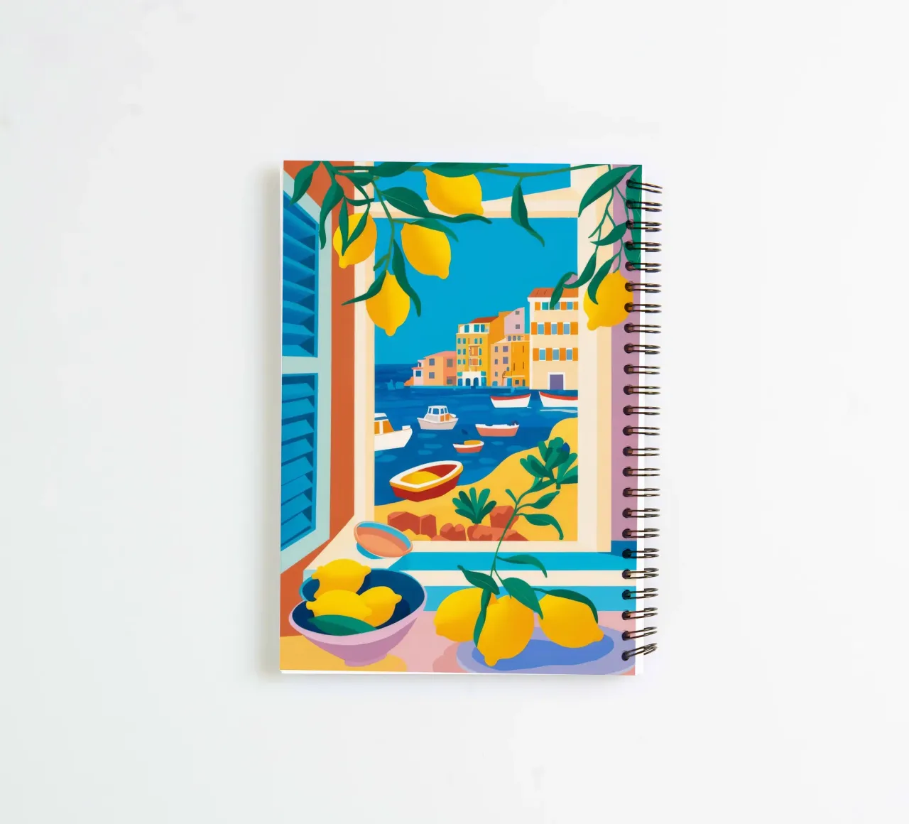 Lemon Tree Seaview spiral notebook by FadeAura