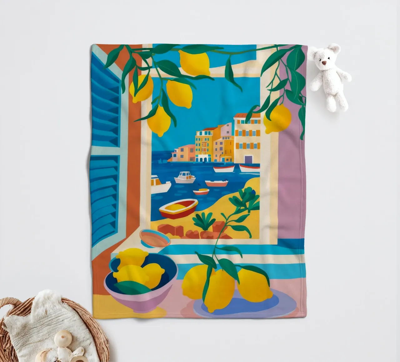 Lemon Tree Seaview coperta in pile da FadeAura