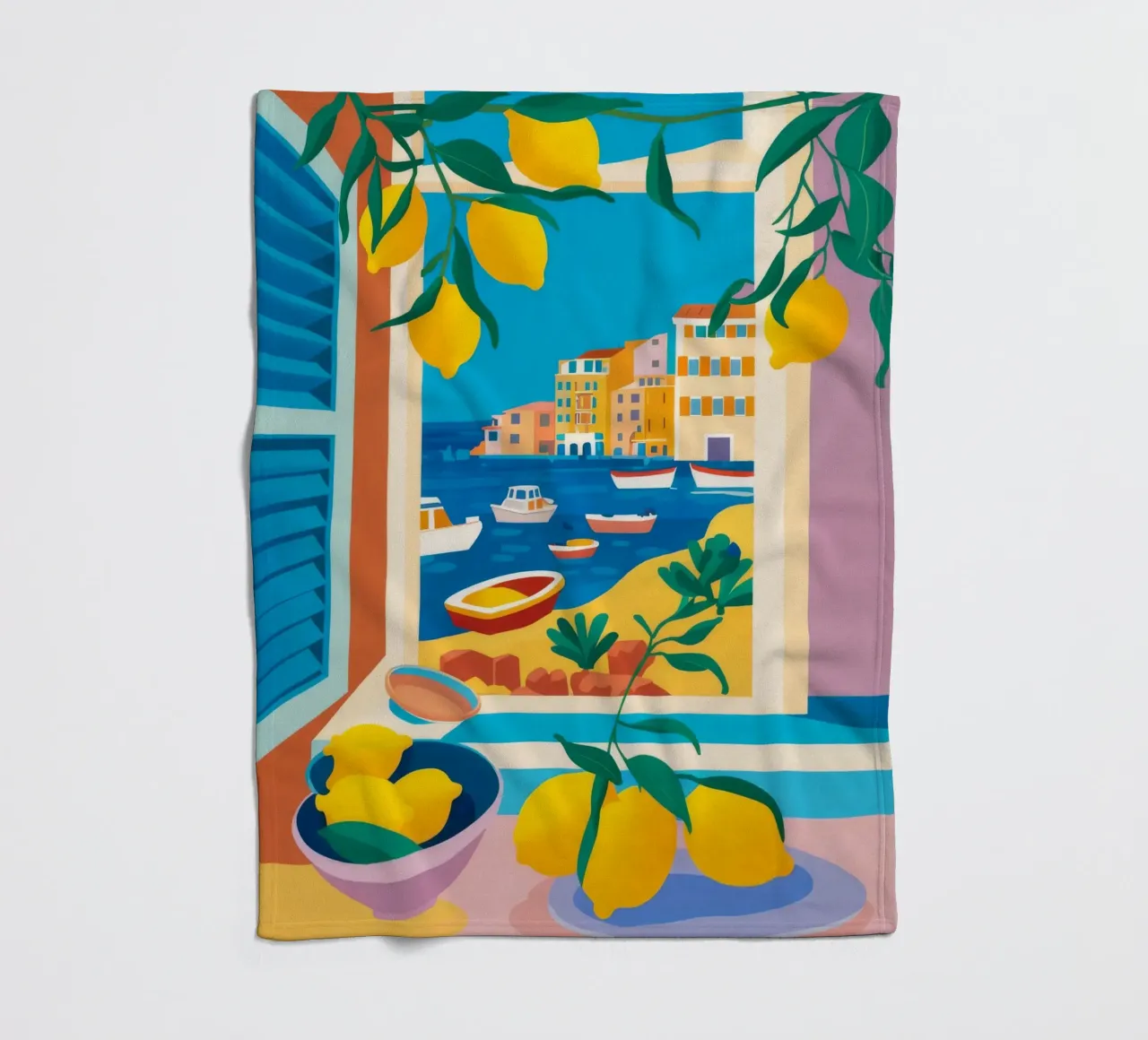Lemon Tree Seaview coperta in pile da FadeAura