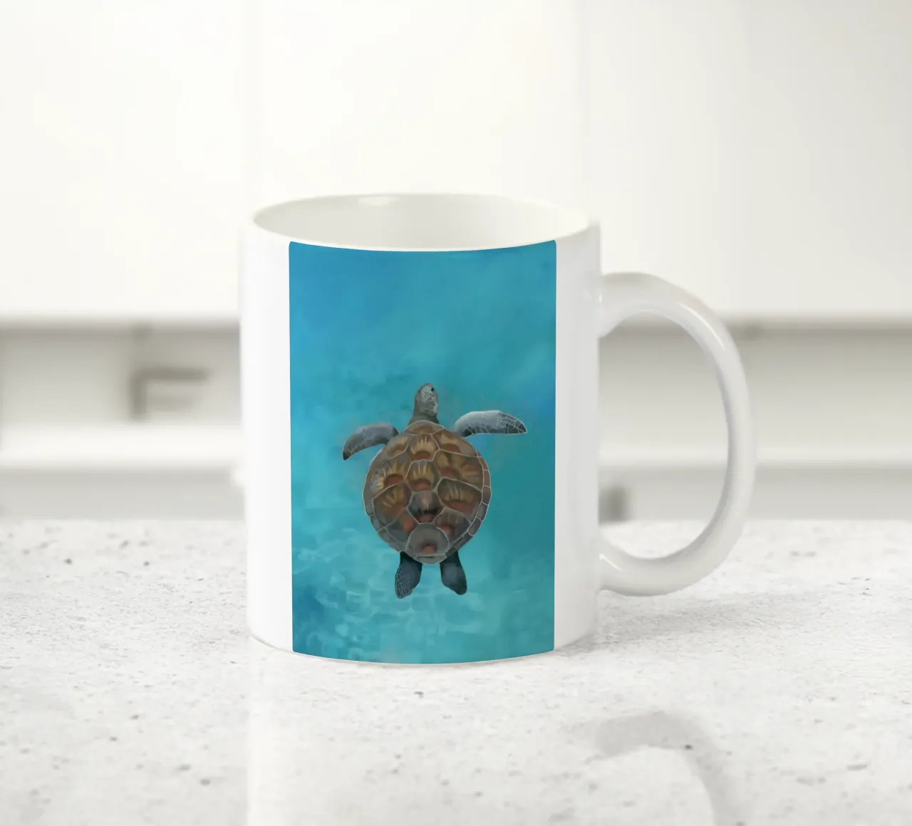 Serenità delle tartarughe marine tazza in ceramica da Verse