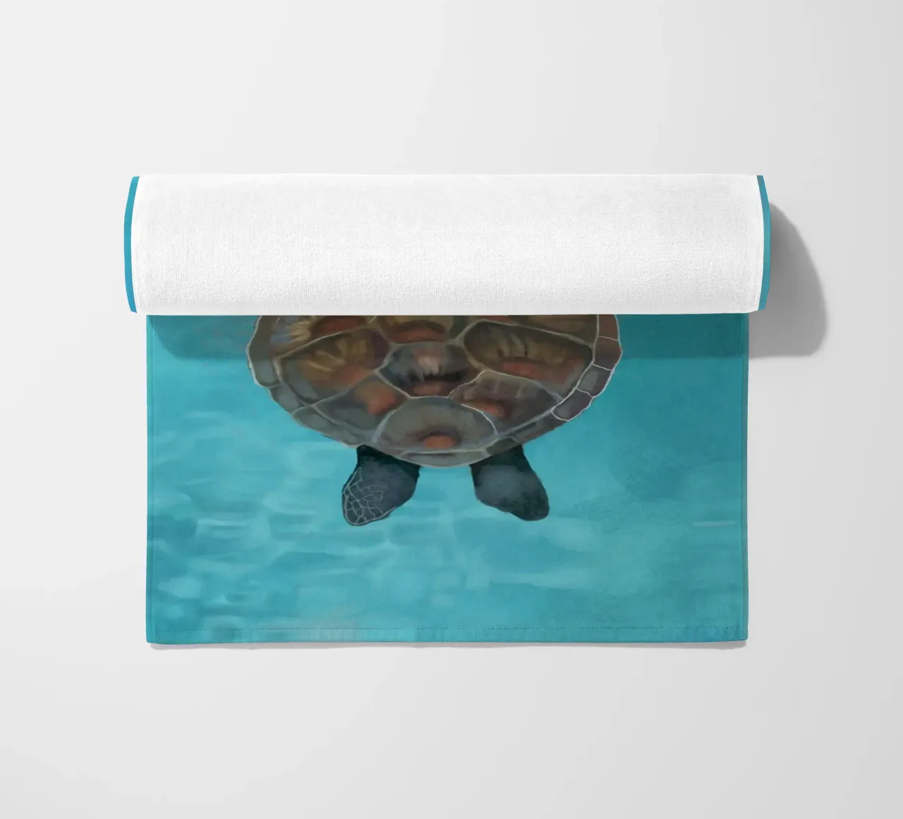 Sea Turtle Serenity beach towel by Verse